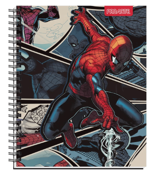 Cuaderno Universitario Proarte 100 hojas 7mm  D/espiral T/extra Dura spiderman2