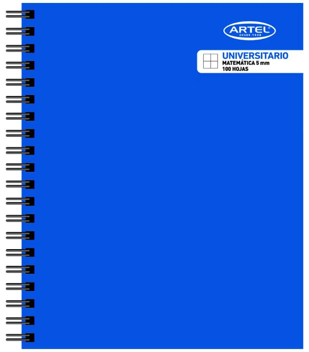 Cuaderno Universitario Artel 100 hojas 5mm liso4