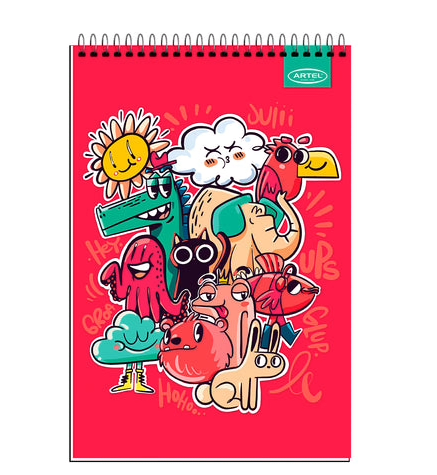 CROQUERA DOODLE ARTEL OFICIO 21X32CM 80HOJAS 0