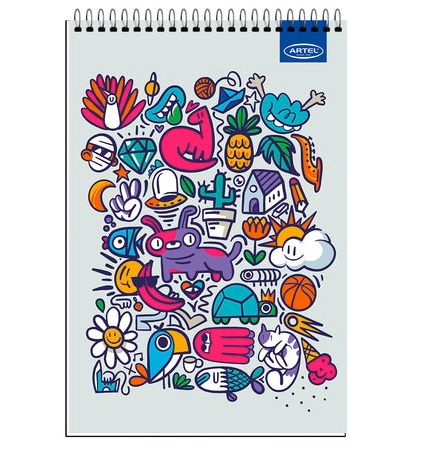 CROQUERA DOODLE ARTEL OFICIO 21X32CM 80HOJAS3