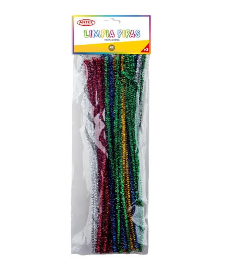 SET ARTEL LIMPIA PIPA COLORES NORMAL O METÁLICO 50 UNIDADES 0