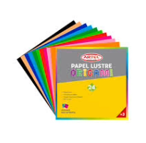 PAPEL LUSTRE ARTEL ORIGAMI 16X16 24 HOJAS 12 COLORES SURTIDOS2