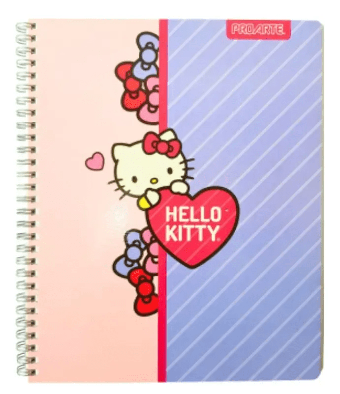 CUAD UNIV  PROARTE HELLO KITTY D/ESPIRAL T/DURA 100 HJS 7 MM2