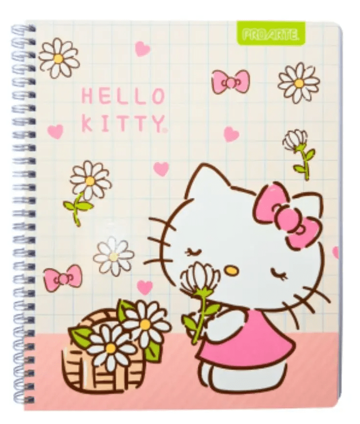 CUAD UNIV  PROARTE HELLO KITTY D/ESPIRAL T/DURA 100 HJS 7 MM5