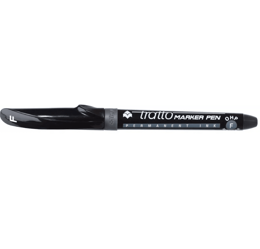 MARCADOR TRATTO PERMANENTE CD NEGRO P/FINA2