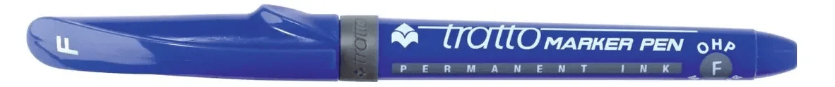 MARCADOR TRATTO PERMANENTE CD AZULP/FINA 0
