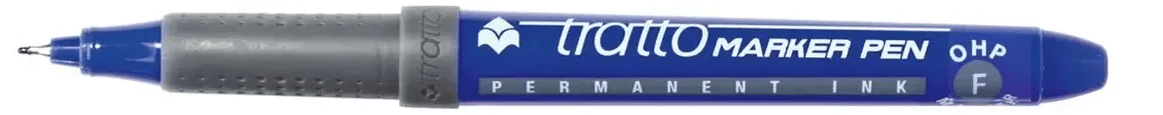 MARCADOR TRATTO PERMANENTE CD AZULP/FINA2