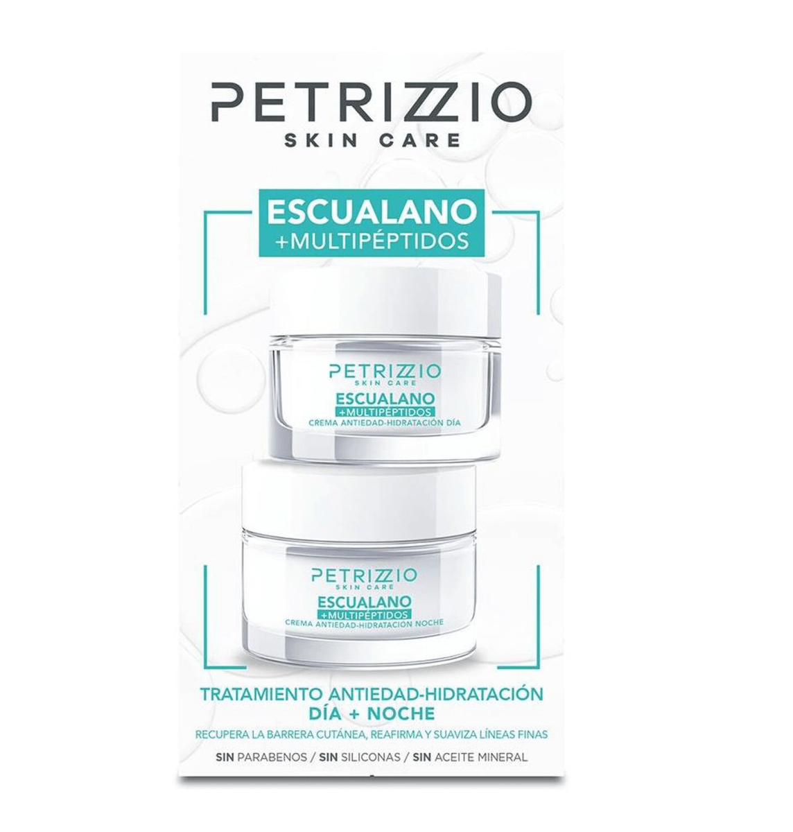 EST PETRIZZIO SKIN CARE ESCUALANO+MULTIPÉPTIDOS TRATAMIENTO ANTIEDAD HIDRATACIÓN DÍA+NOCHE2