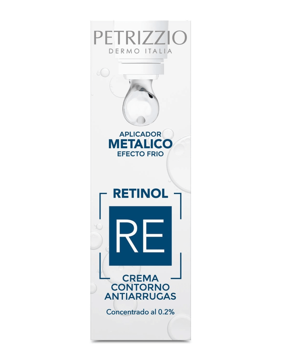 PETRIZZIO CREMA CONTORNO ANTIARRUGAS RETINOL APLICADOR METALICO EFECTO FRIO 15 ML 0