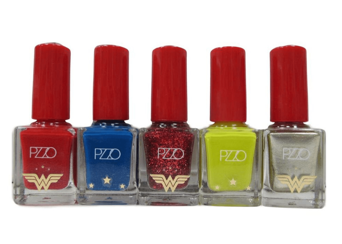 SET ESMALTES PETRIZZIO WONDER WOMAN 5 UNIDADES 11ML C/U2