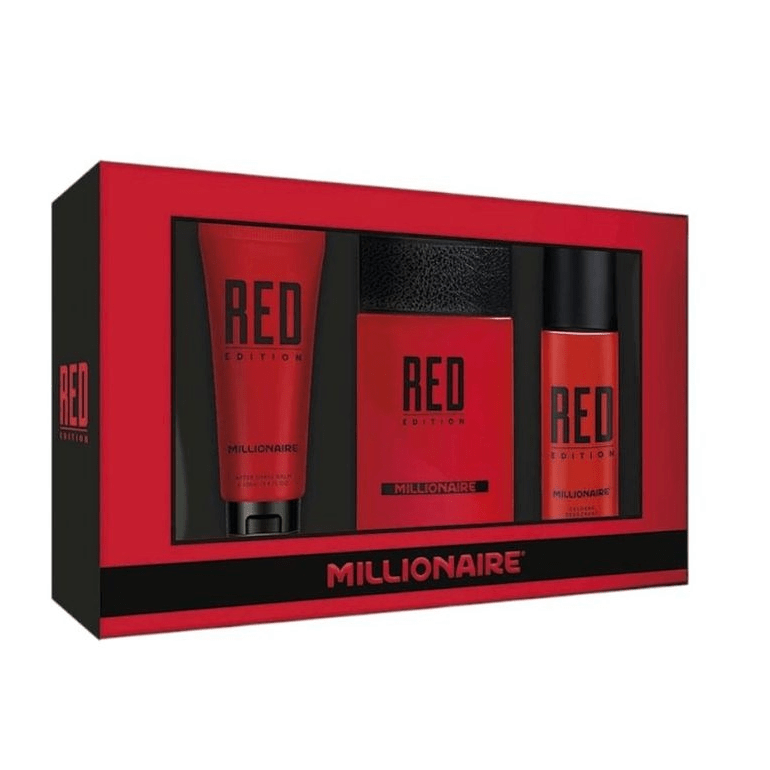EST MILLIONAIRE PERF RED EDITION 95ML+DEO SPRAY 150ML+ AFTER SHAVE 100ML 0