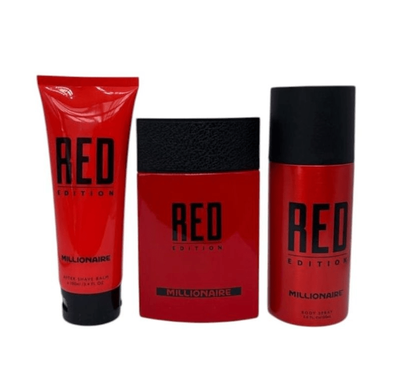 EST MILLIONAIRE PERF RED EDITION 95ML+DEO SPRAY 150ML+ AFTER SHAVE 100ML2