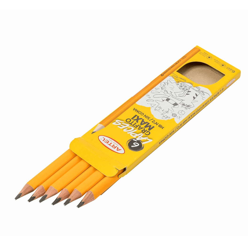 LAPICES GRAFITO MAXI HB N2 ARTEL 6 UNIDADES TRIANGULAR3