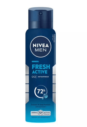 DEO SP NIVEA MEN FRESH ACTIVE INFINIFRESH 72H 05 ALCOHOL 150ML 0