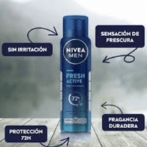DEO SP NIVEA MEN FRESH ACTIVE INFINIFRESH 72H 05 ALCOHOL 150ML2