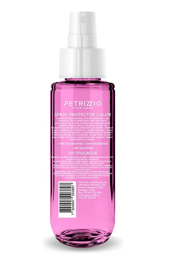 PROTECTOR DE CALOR PETRIZZIO 10 EN 1 CON ÁCIDO HIALURONICO+PHYTOQUERATINA MULTIBENEFICIOS  100ML2