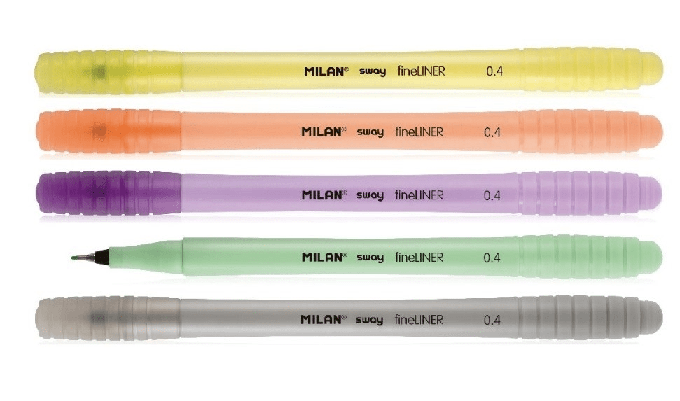 SET DE TIRALINEA MILAN COLORES  PASTEL 4 UNIDADES DE 0.4MM C/U2