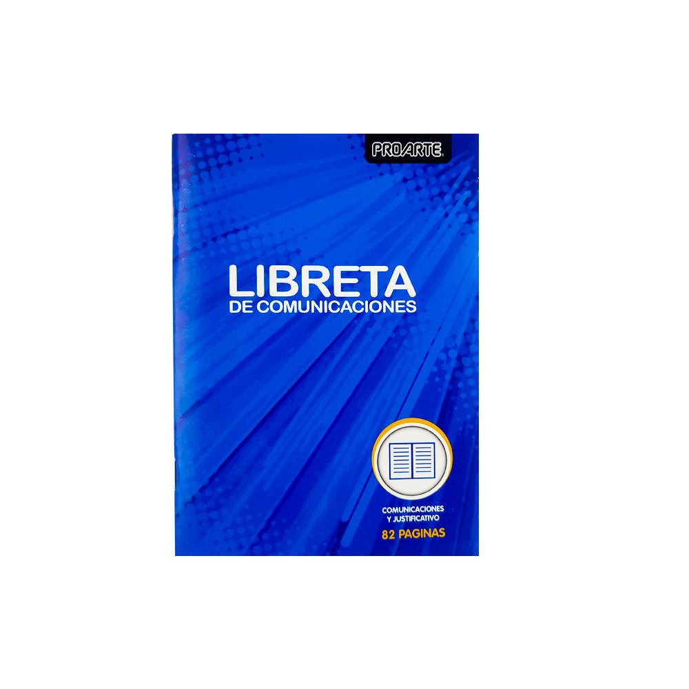 LIBRETA DE COMUNICACIONES PROARTE 82 PAGINAS 0