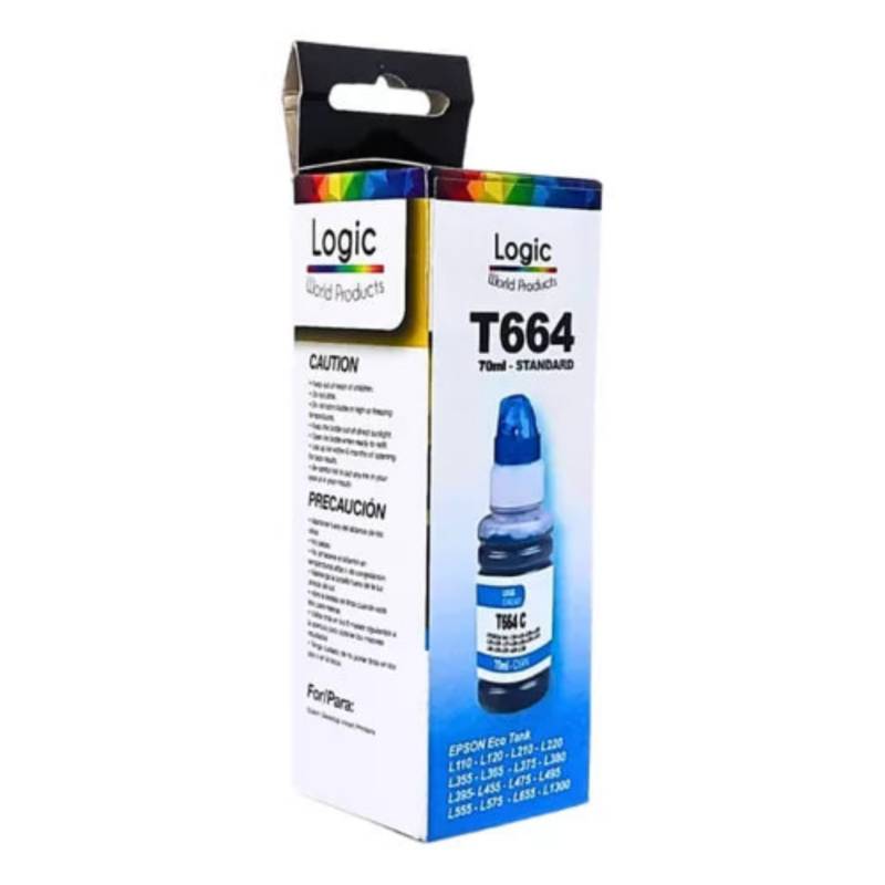 TINTA CYAN PARA EPSON T664 STANDARD 70 ML 0