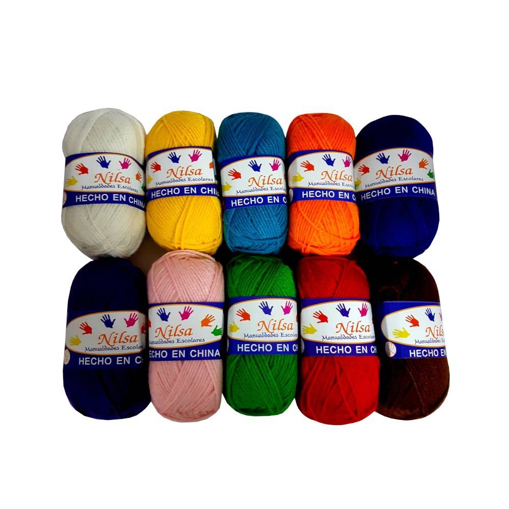 OVILLO DE LANA AMARILLO NILSA 50GR 0