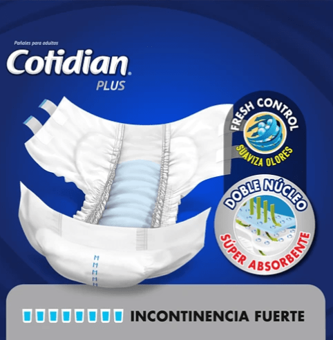 PAÑALES ADULTO COTIDIAN PLUS TALLA M 22 UNIDADES2