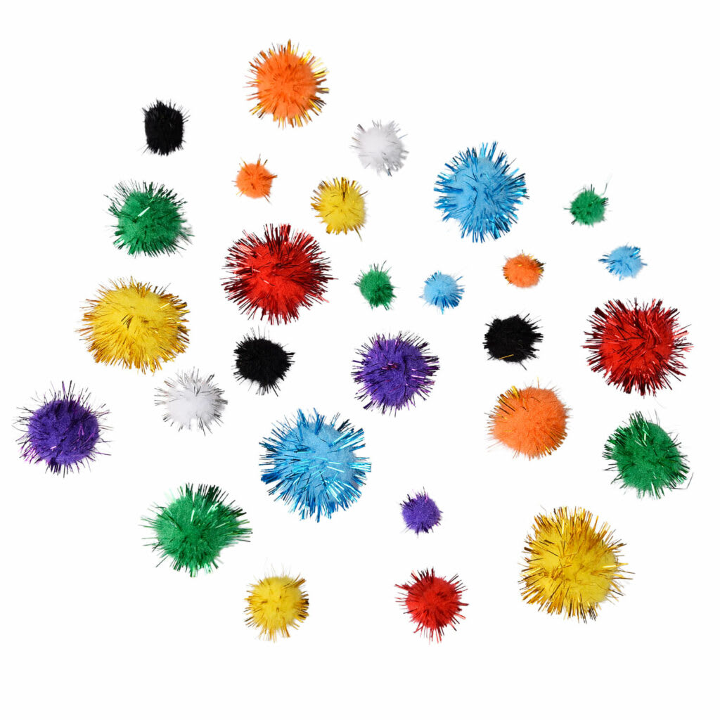 SET POMPONES BRILLANTES TORRE2