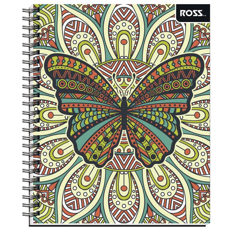 Cuaderno Universitario Ross D/espiral 100 hojas 7mm Pattern4