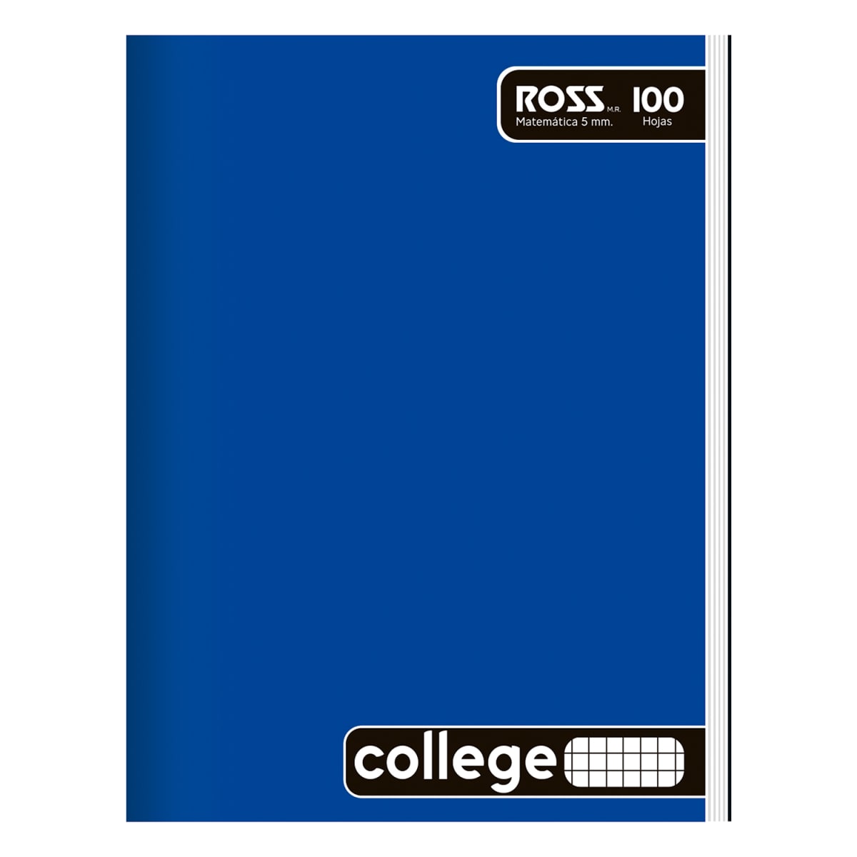 Cuaderno College Ross 100hojas 5mm Liso2