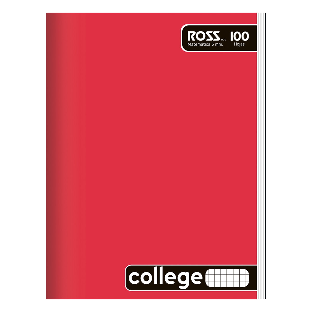 Cuaderno College Ross 100hojas 5mm Liso3
