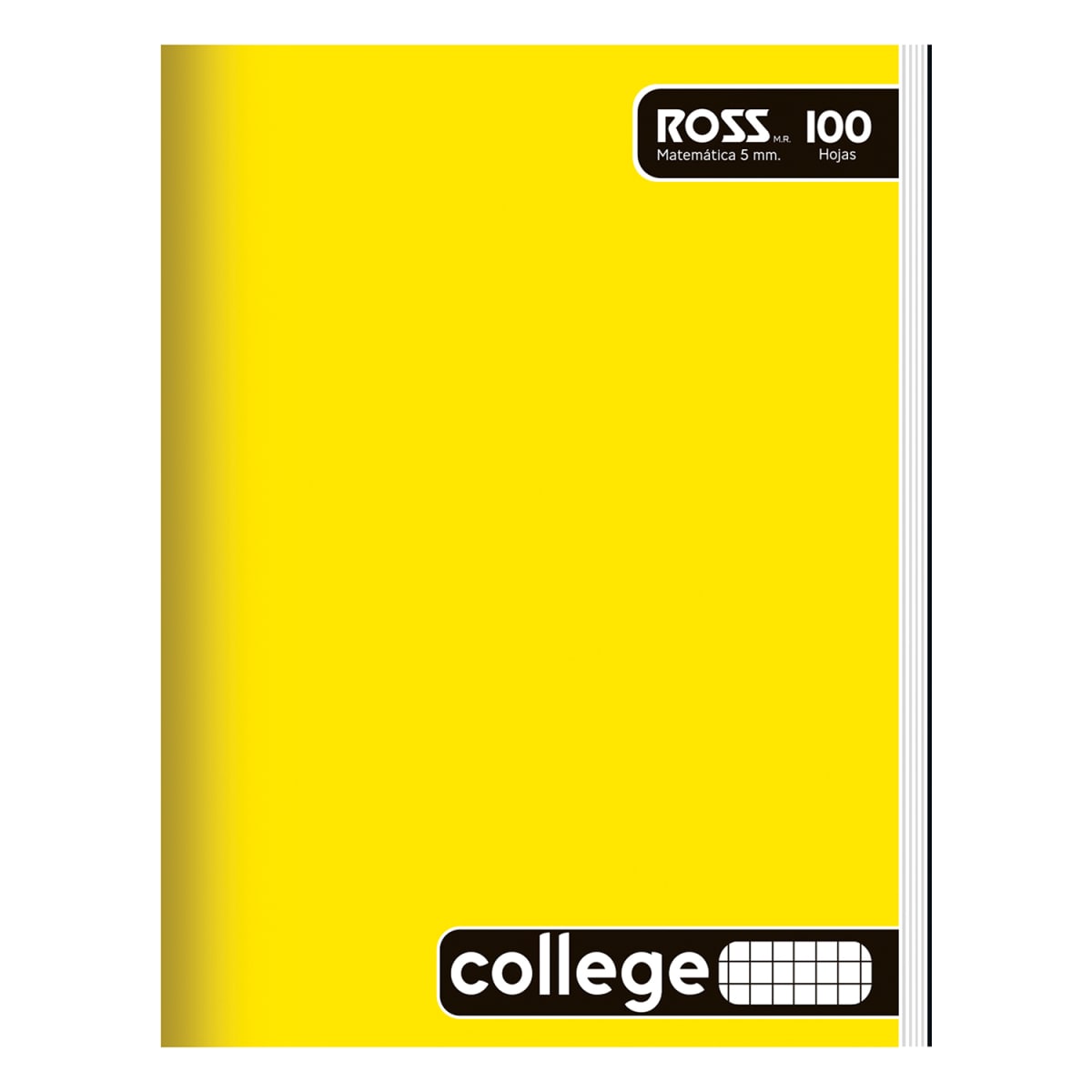 Cuaderno College Ross 100hojas 5mm Liso 0