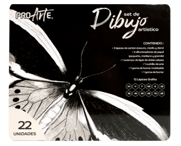 SET PROARTE DIBUJO ARTISTICO 22 PCS 0