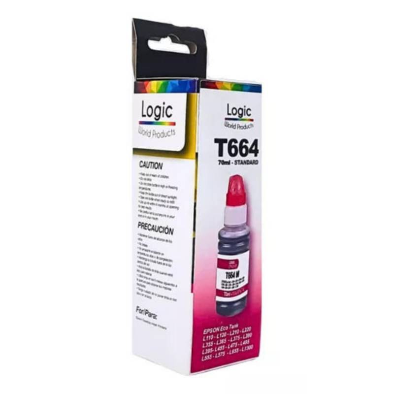 TINTA MAGENTA PARA EPSON T664 STANDARD 70 ML 0