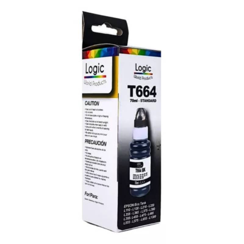 Tinta Negra Para Epson T664 Standard 70 ml 1