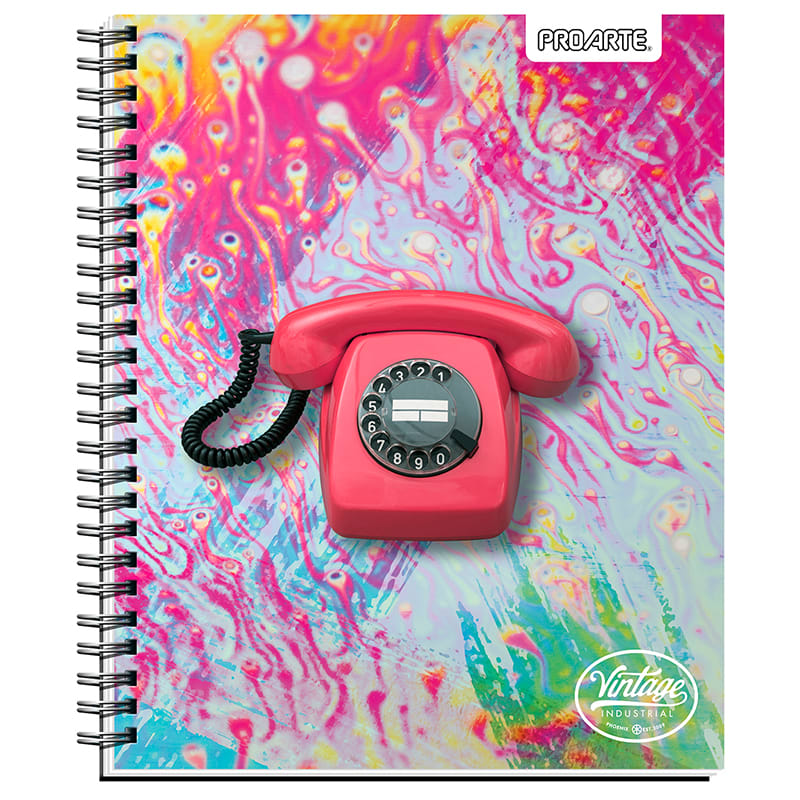 Cuaderno Universitario Proarte 100 hojas 7mm  D/espiral T/extra Dura vintage 4