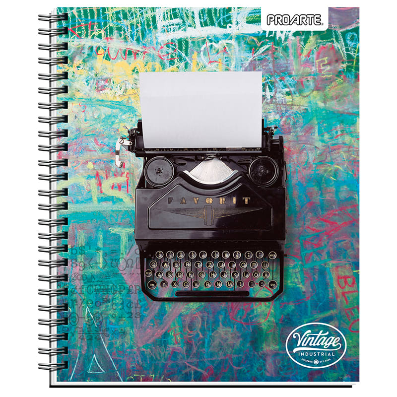 Cuaderno Universitario Proarte 100 hojas 7mm  D/espiral T/extra Dura vintage1
