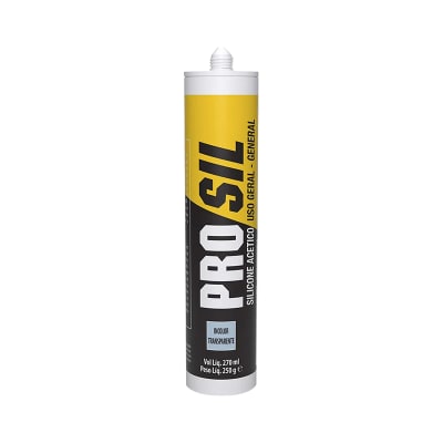 SILICONA PRO ESPECIAL PROSIL TRANSPARENTE CON FUNGICIDA 280ML1