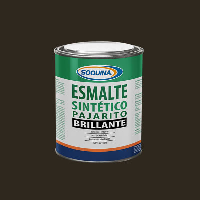 ESMALTE SINTETICO PAJARITO CAFE MORO 1/4GL1