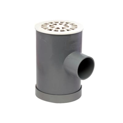 PILETA BASICA110X50/40 GRIS CON REJA1