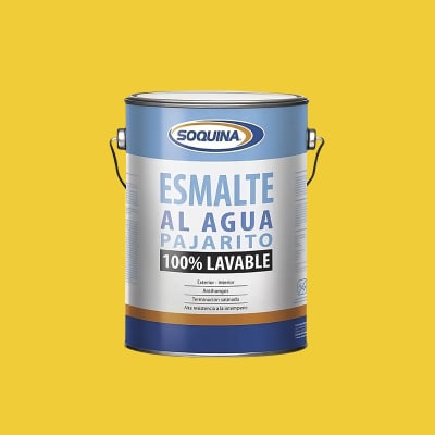 ESMALTE AL AGUA PAJARITO AMARILLO MEDITERRANEO 1GL1