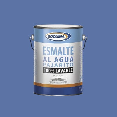 ESMALTE AL AGUA PAJARITO AZUL PAQUETE VELA 1GL1