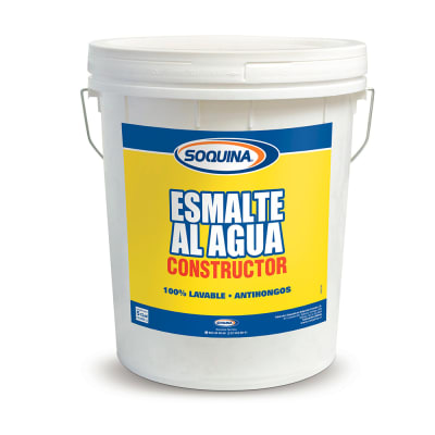 ESMALTE AL AGUA CONSTRUCTOR BLANCO/BASE BLANCA 4GL 214492301