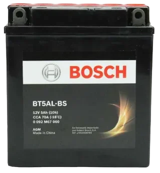 BATERIA BOSCH 12V 005 AH 070 CCA POSITIVO DERECHA AGM1