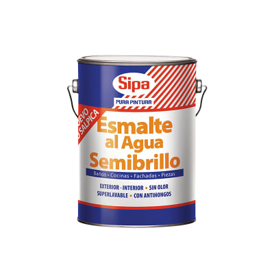 ESMALTE AL AGUA SEMIBRILLO BASE P 1GL1