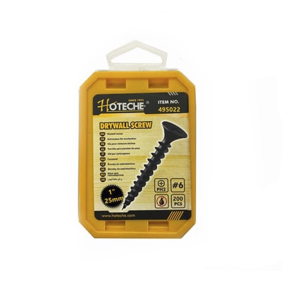 TORNILLO VULCANITA NEGRO 6X1 200PCS 4950221