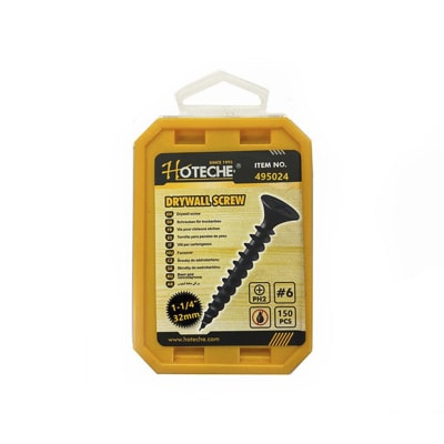 TORNILLO VULCANITA NEGRO 6X1-1/4 150PCS 4950241