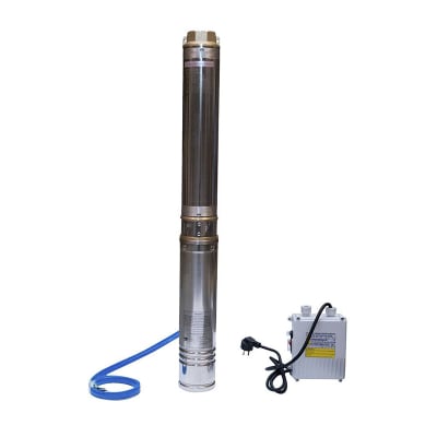 BOMBA SUMERGIBLE DE POZO PROFUNDO 4'' 1.5HP 230V 1.1KW 82HY4M4-12M1