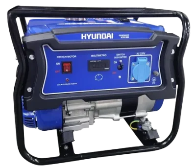 GENERADOR HYUNDAI GASOLINA 1,0/1,1 KVA/KW PARTIDA MANUAL MONOFÁSICO ABIERTO1