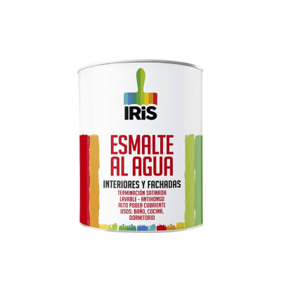 ESMALTE AL AGUA IRIS BLANCO 1/4GL1