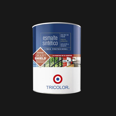 ESMALTE SINTETICO PROFESIONAL TRICOLOR NEGRO 1/4 GL 84128900031