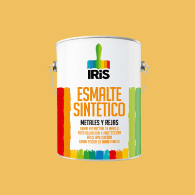 PINTURA ESMALTE SINTETICO COLOR AMARILLO GIRASOL 1GL MARCA IRIS1